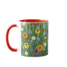 Wildflowers-Tasse mit Indian Blanket Flowers