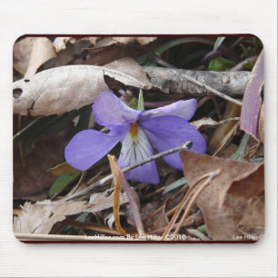 WildFlowers Vögel-Fuß-Veilchen Hot Springs AR Gesc Mousepad