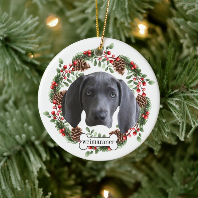 Wildhund Personalisiert Keramik Ornament (Baum)
