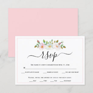 Wildhunde Rose Blütenhochzeit RSVP