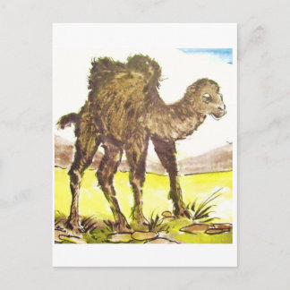 Wildkamel, Wild Camel * Tierkunst * Animal-ARTcard Postkarte