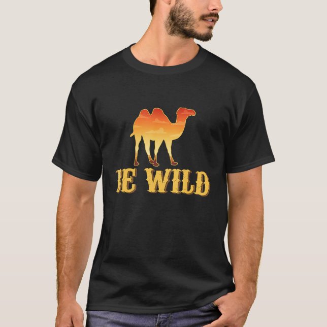 Wildkamel Wildtier T-Shirt (Vorderseite)