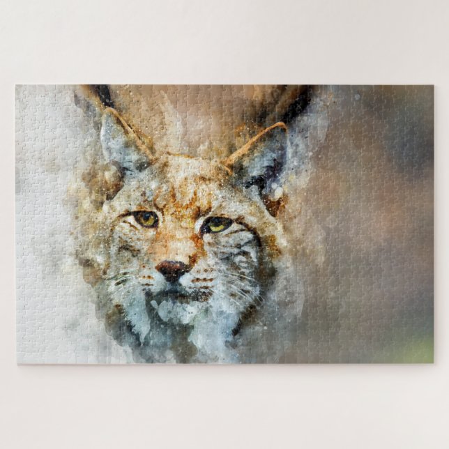 Wildkatze-Puzzle (Horizontal)