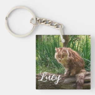Wildkatzen Foto / Katzenliebhaber Schlüsselanhänger