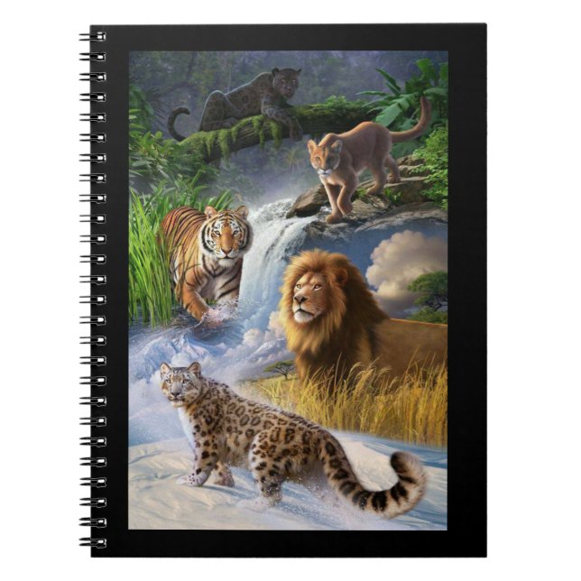 Wildkatzen Notizblock (Vorderseite)