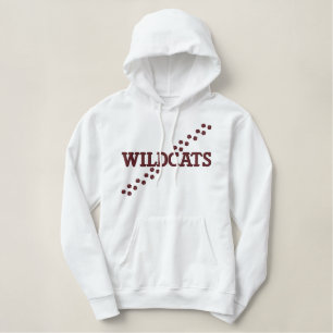Wildkatzentatzen-Druck Hoodie Bestickter Hoodie