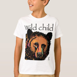 Wildkinder mit Regenbogentieren T-Shirt