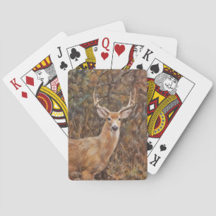 Wildkunst-Poker-Karten für Deer Antlers Spielkarten