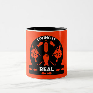Wildlachsangeln Zweifarbige Tasse