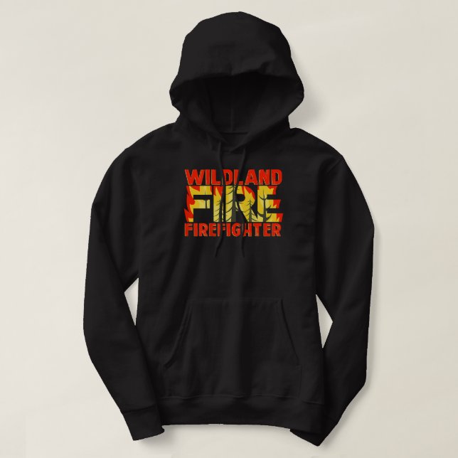 Wildland Fire Rescue Department Feuerwehr Firem Hoodie (Design vorne)