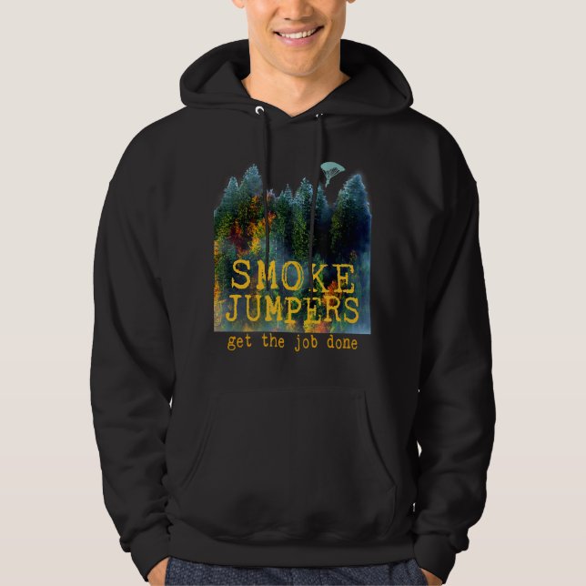 Wildland Firefighter Smokejumper Thin Red Line Hoodie (Vorderseite)