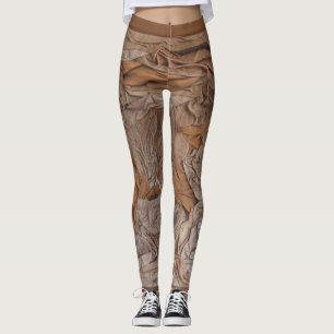 Wildleder-Skulptur Leggings