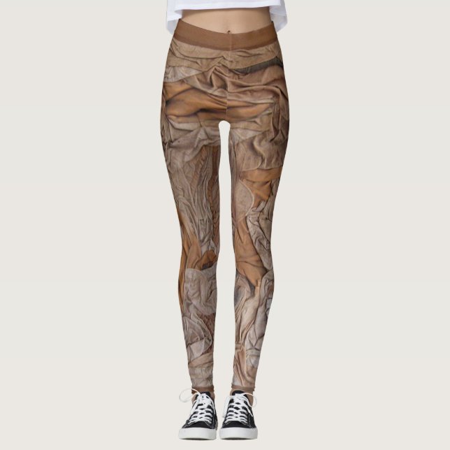 Wildleder-Skulptur Leggings (Vorderseite)