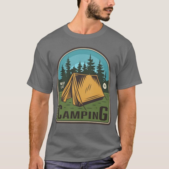 WILDLIFE 91 CAMPING vintage T-Shirt (Vorderseite)