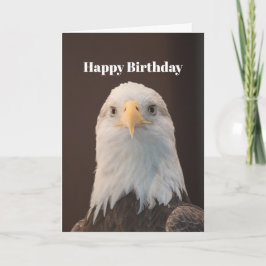 Wildlife Bald Eagle Portrait Foto Geburtstag Karte