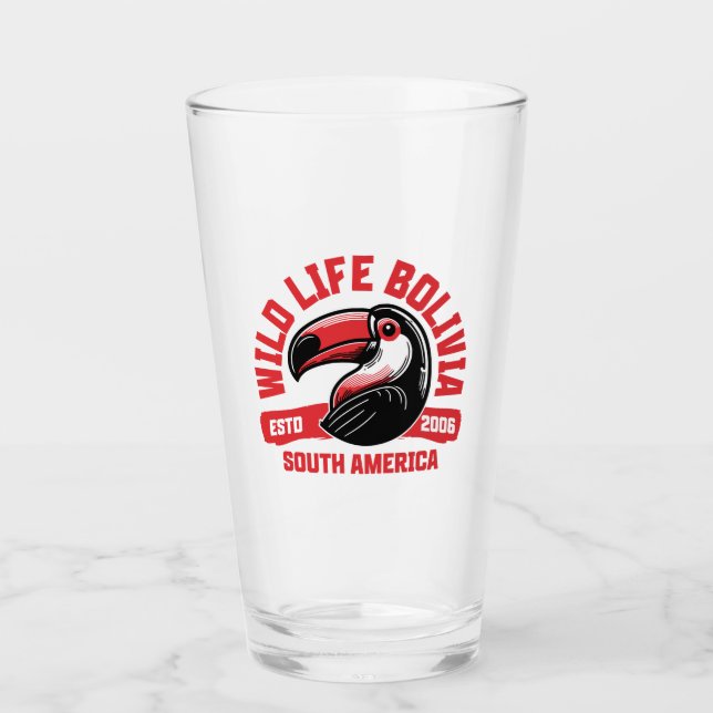 Wildlife Bolivia – Bunter Tukan Südamerika | Natur Glas (Vorderseite)