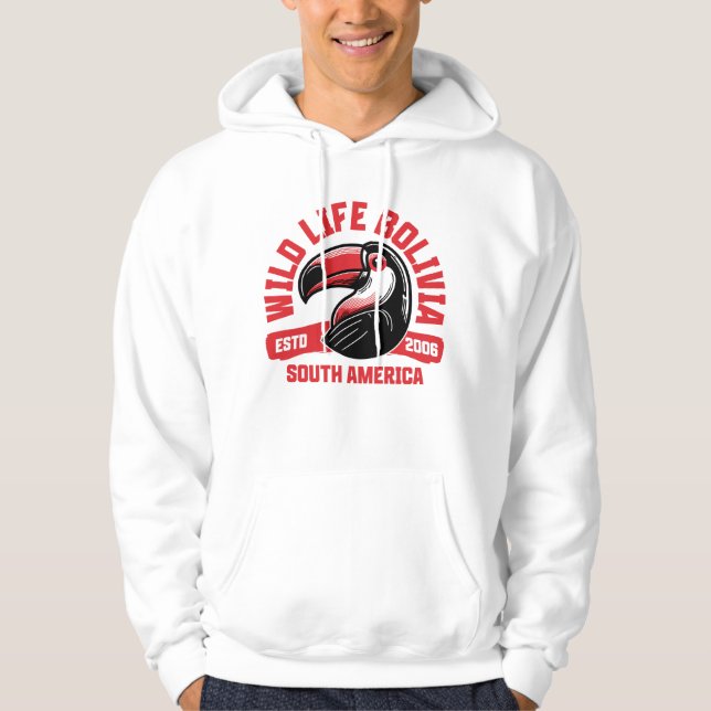 Wildlife Bolivia – Bunter Tukan Südamerika | Natur Hoodie (Vorderseite)