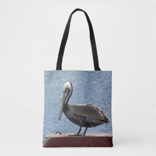 Wildlife Brown Pelican Water Foto Tasche