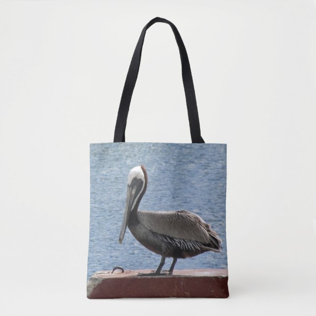 Wildlife Brown Pelican Water Foto Tasche (Vorderseite)