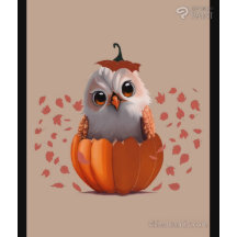 wildlife cute Forest animals : Owl, & Rabbit