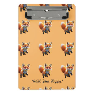 "Wildlife Fox Wonder" Mini Klemmbrett