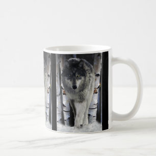 Wildlife Grey Wolf Tierfreund-Design Kaffeetasse