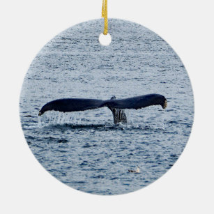 Wildlife Humpback Whale Schwanz Foto Keramik Ornament