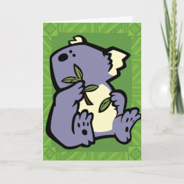 Wildlife Koala Puzzle Grußkarte Karte