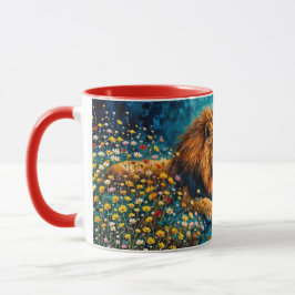 Wildlife Lion Lioness Fantasy Romantische Kunst Tasse