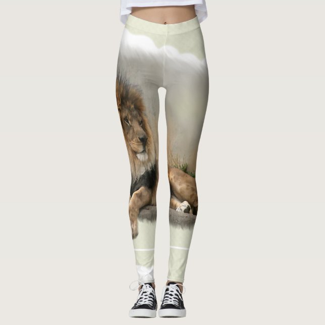 Wildlife Lion Lover Leggings (Vorderseite)