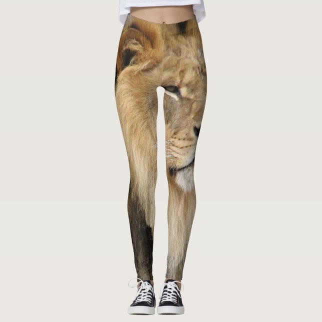 Wildlife Lion Lover Leggings (Vorderseite)