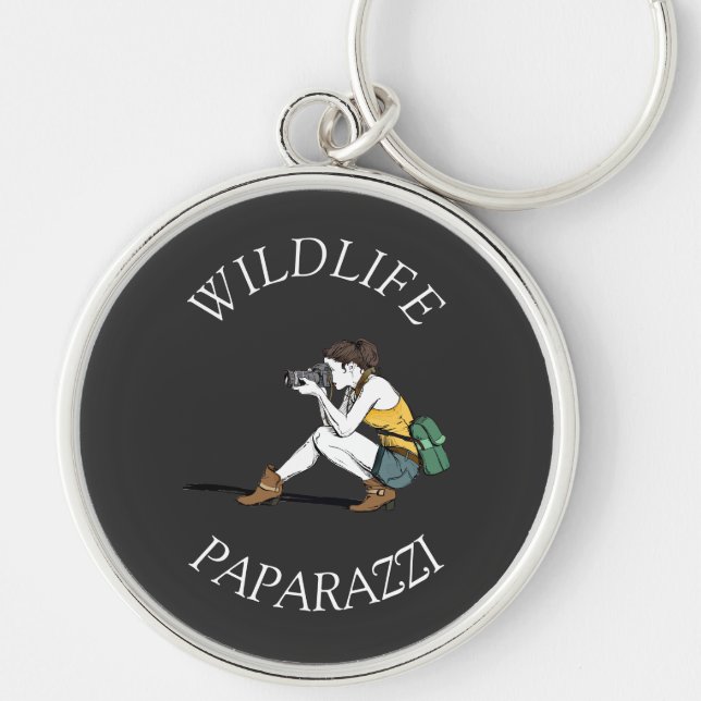 Wildlife Paparazzi - Fotograf Schlüsselanhänger (Vorne)