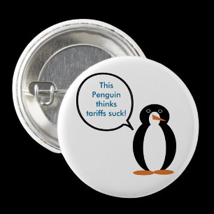 Wildlife-Pinguin-Bewusstseins-Erbe-Geschenk Button
