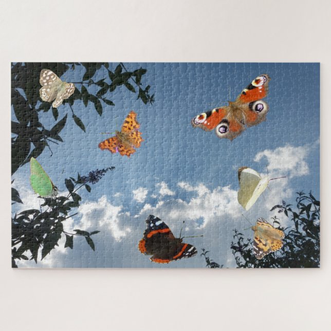 Wildlife Puzzle: Niederländische Schmetterlinge (Horizontal)