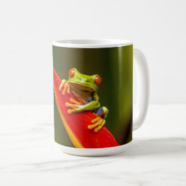 Wildlife Red Mit Augen Tree Frog Foto Kaffeetasse