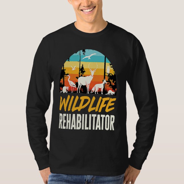 Wildlife Rehabilitator Animals Rights Rescue T-Shirt (Vorderseite)