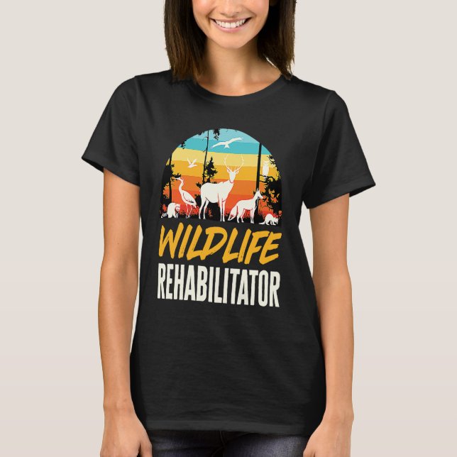 Wildlife Rehabilitator Animals Rights Rescue T-Shirt (Vorderseite)