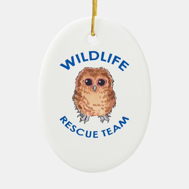 WILDLIFE RESCUE TEAM KERAMIKORNAMENT (Vorne)