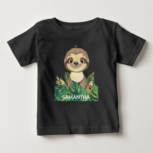 Wildlife Sloth Baby T-shirt (Vorderseite)