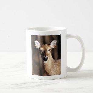 Wildlife-Weißwedelhirsch-Weibchen-Porträt Kaffeetasse