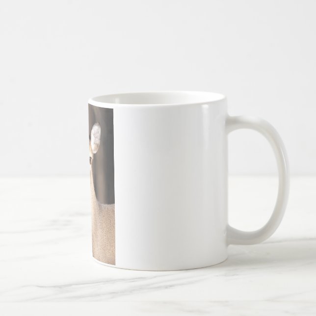 Wildlife Whitetail Deer Doe Portrait Kaffeetasse (Rechts)