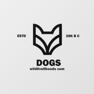 Wildlivelihoods.com Wolf Decal Fensteraufkleber