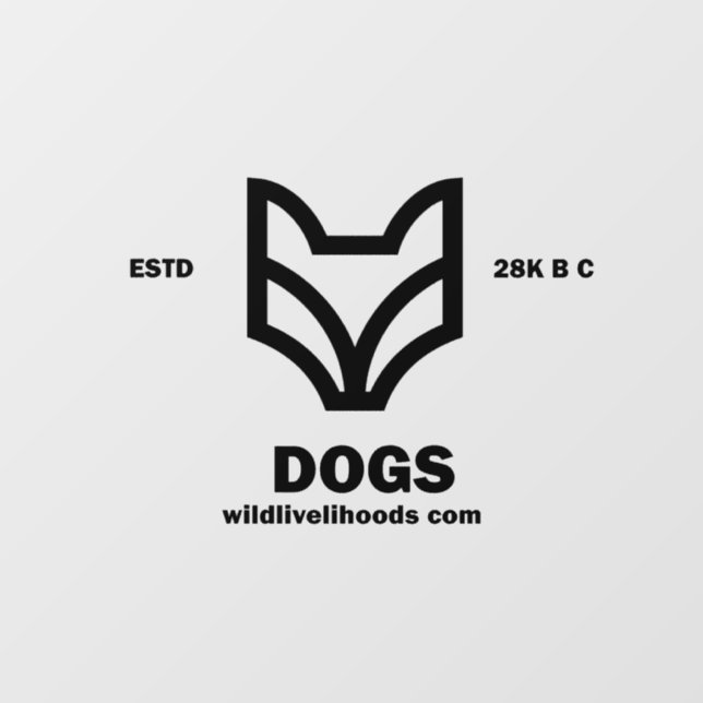 Wildlivelihoods.com Wolf Decal Fensteraufkleber (Blatt)