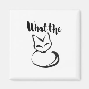 Wildly Punny — Was der Fuchs? Minimalistische Pun- Magnet