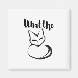 Wildly Punny — What the Fox? Minimalist Pun Art Magnet