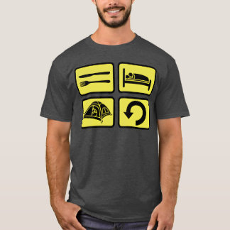 Wildnis-Camping tageswiederholung Junge T-Shirt