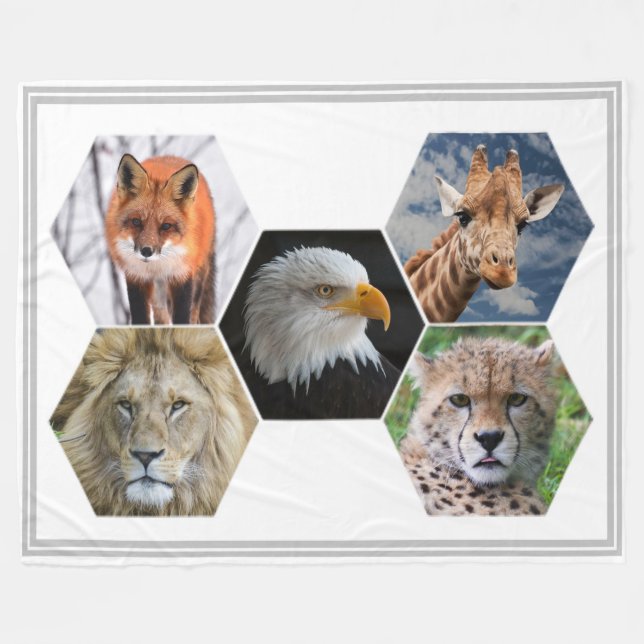 Wildnis Fleecedecke (Vorderseite (Horizontal))