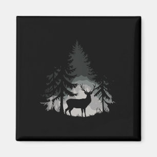 Wildnis Hirsch Wald Wildtiere Natur Im Freien Magnet