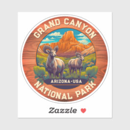 Wildnis im Grand Canyon Nationalpark Arizona Aufkleber