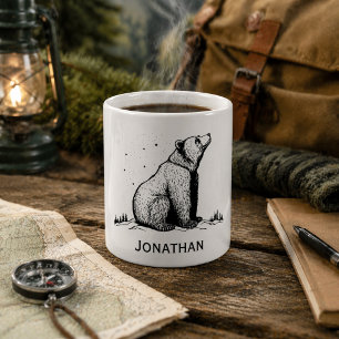 Wildnis-Monogramm  Kaffeetasse